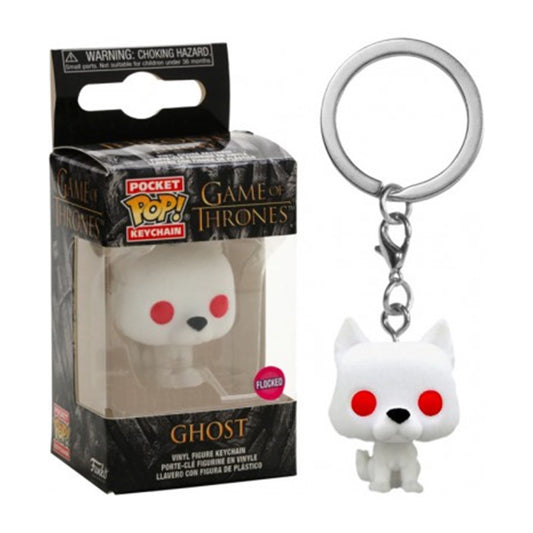 Funko pop keychain llavero juego de tronos fantasma terciopelo flocked edicion especial 45044