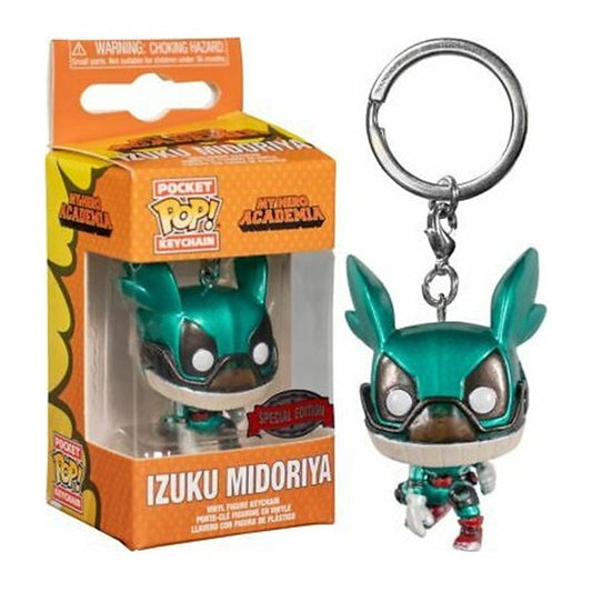 FUNKO POP KEYCHAIN LLAVERO MY HERO ACADEMIA IZUKU MIDORIYA EFECTO METALICO EDICION ESPECIAL 46082