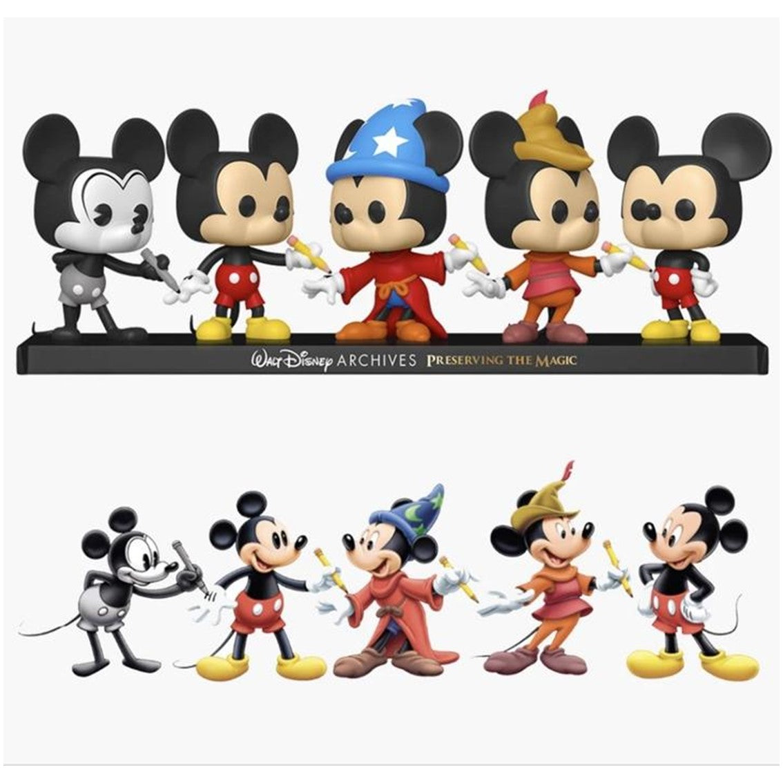 FUNKO POP DISNEY ARCHIVOS PACK PREMIUM 5 MICKEY MOUSE 51118