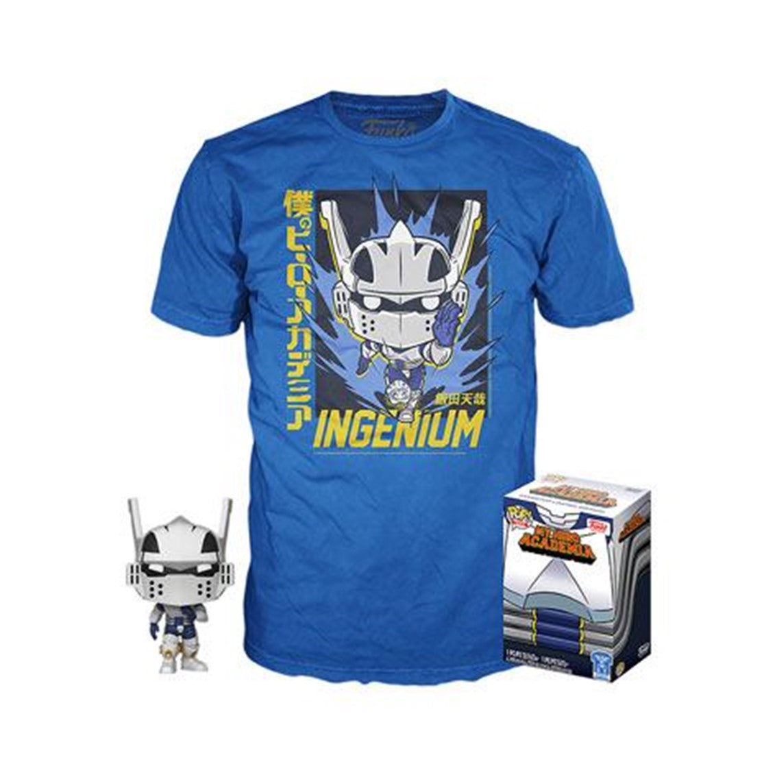 POP & TEE MY HERO ACADEMIA TENYA IIDA INGENIUM (FULL MECH SUIT) FUNKO + CAMISETA TALLA ALEATORIA