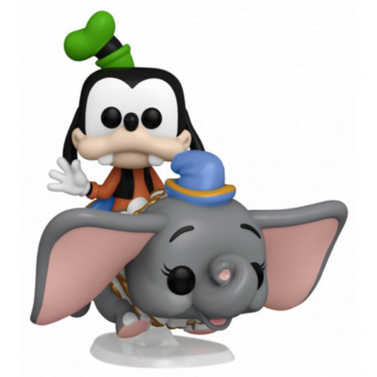 Funko pop ride supdlx disney world 50th aniversario goofy volando con dumbo 50571