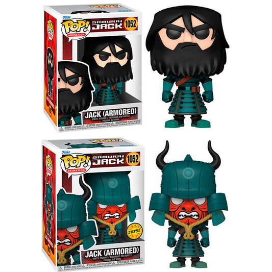 FUNKO POP ANIMACION SAMURAI JACK JACK CON ARMADURA OPCION CHASE 49276