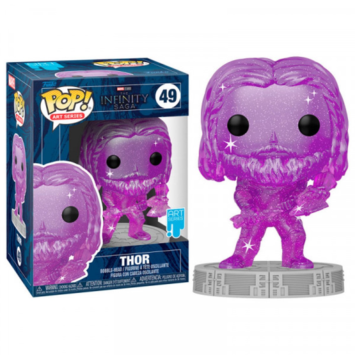 Funko pop marvel infinity saga thor gema del poder 57618