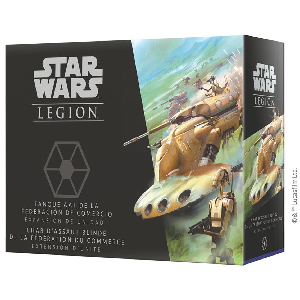 JUEGO DE MESA STAR WARS LEGION : TANQUE AAT DE LA FEDERACION DE COMERCIO PEGI 14