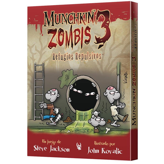 JUEGO DE MESA MUNCHKIN ZOMBIS 3: REFUGIOS REPULSIVOS PEGI 10