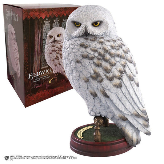 Figura the noble collection harry potter criaturas magicas estatua resina hedwig 24 cm