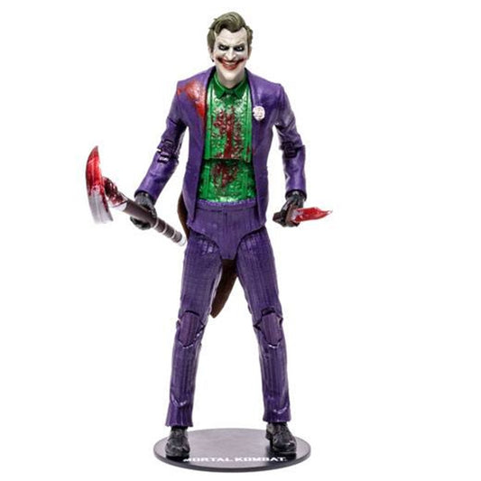 Figura mcfarlane toys mortal kombat 11 the joker -  bloody