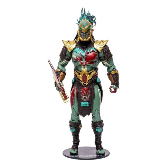 Figura mcfarlane toys mortal kombat kotal kahn (sangriento)