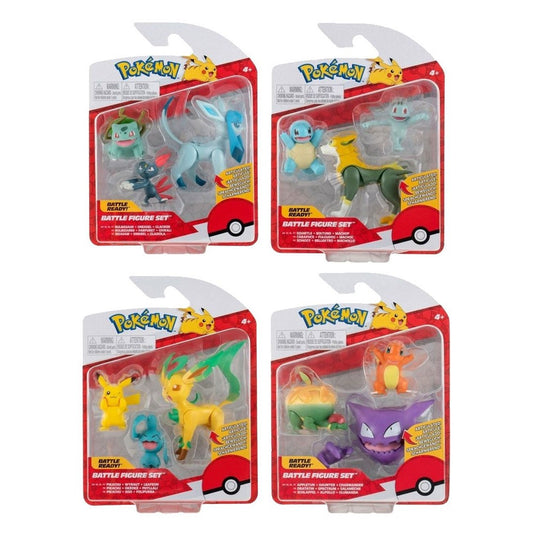 PACK DE 3 FUGURAS POKEMON BATALLA OLA 10 SURTIDO DE 4 - Z POP Toys