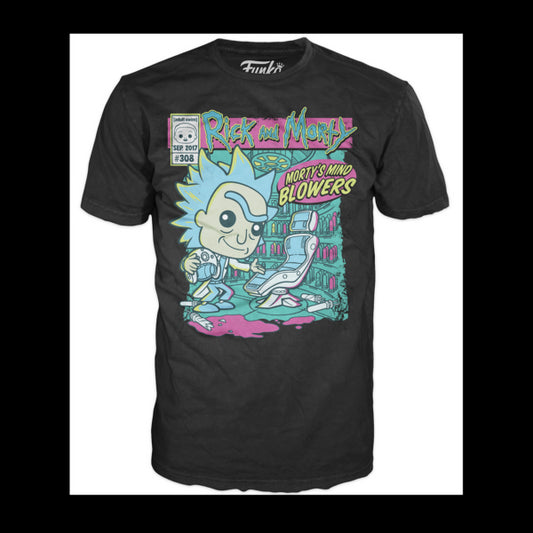 Camiseta funko series tv rick & morty morty mind blowers 64530