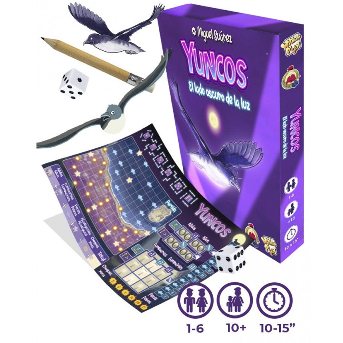 JUEGO DE MESA YUNCOS EL LADO OSCURO DE LA LUZ PEGI 10