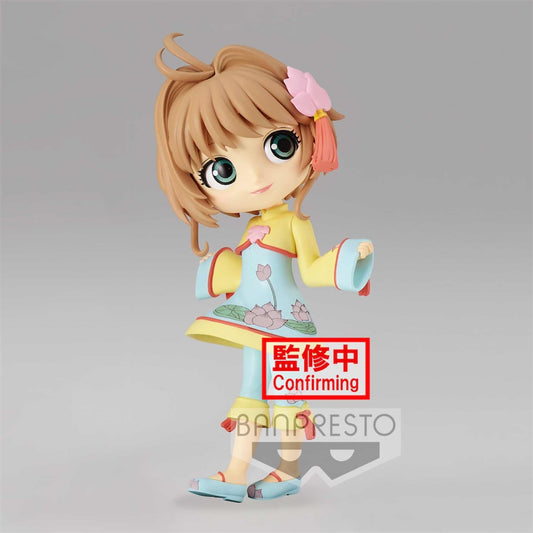 FIGURA Q POSKET BANPRESTO CARDCAPTOR SAKURA CLEAR CARD -  SAKURA KINOMOTO VER.B