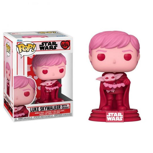 funko-pop-star-wars-the-mandalorian-san-valentín-luke-skywalker-grogu