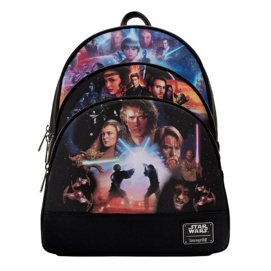 Mini mochila loungefly star wars trilogia 2