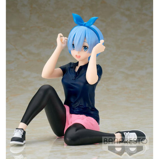FIGURA BANPRESTO RE ZERO STARTING LIFE IN ANOTHER WORLD RELAX TIME REM TRAINING