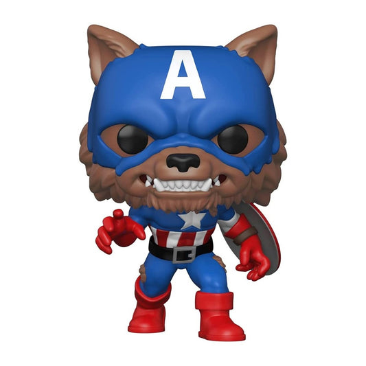 Funko pop marvel capitan america capwolf edicion limitada exclusiva 55506