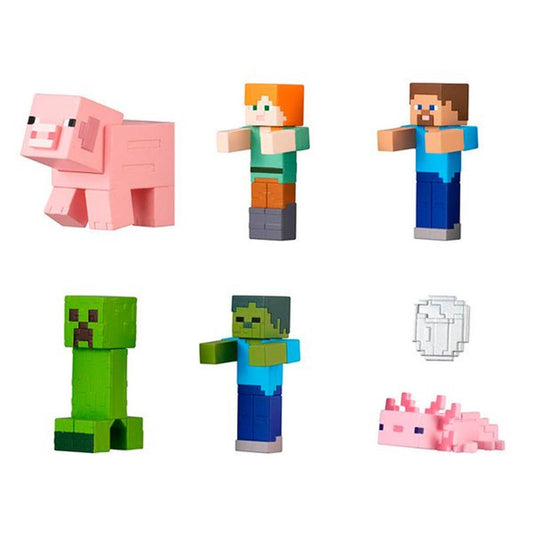 set-gashapon-figuras-bandai-lote-articulos-minecraft-narabundesu