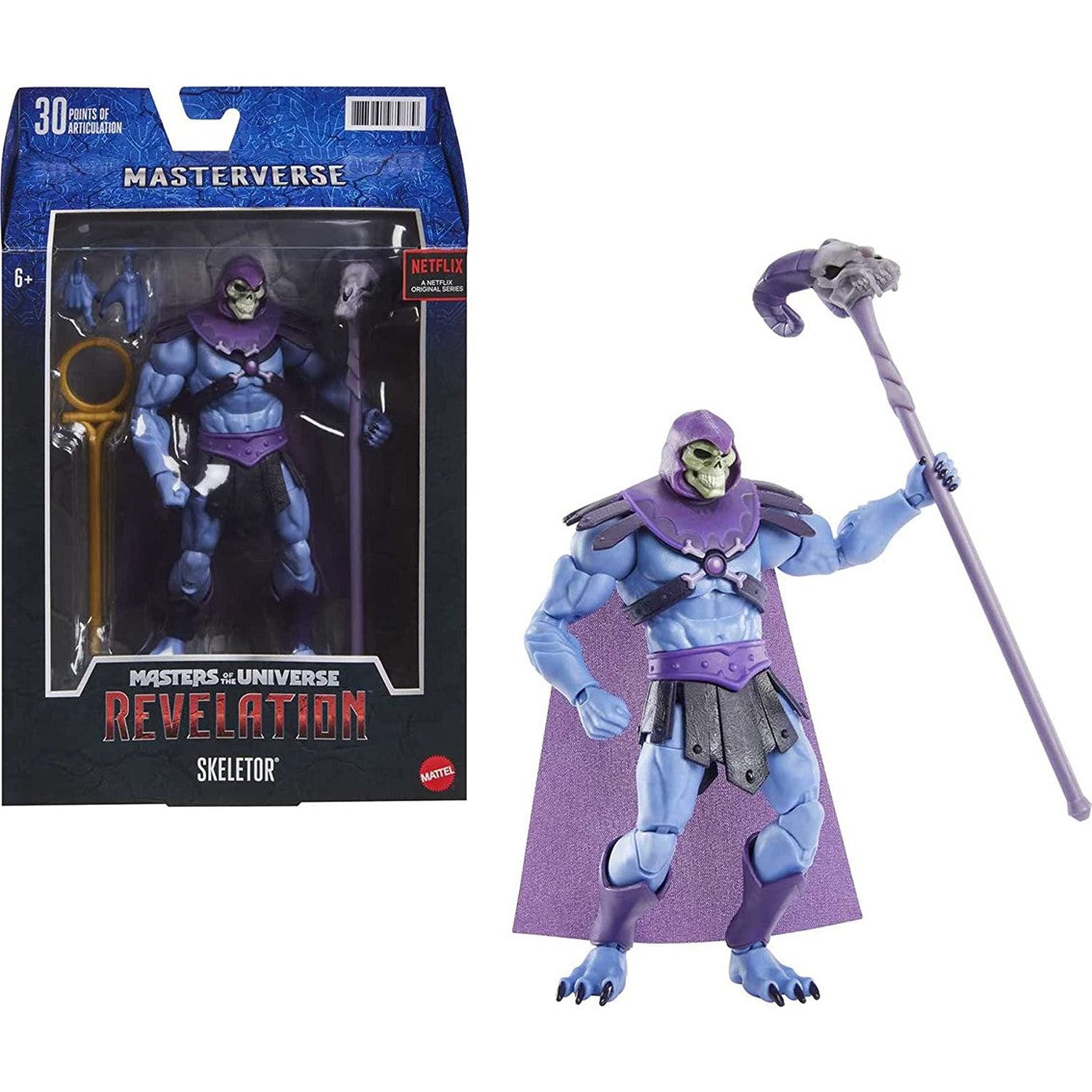 Figura mattel masters of the universe revelation skeletor 18 cm