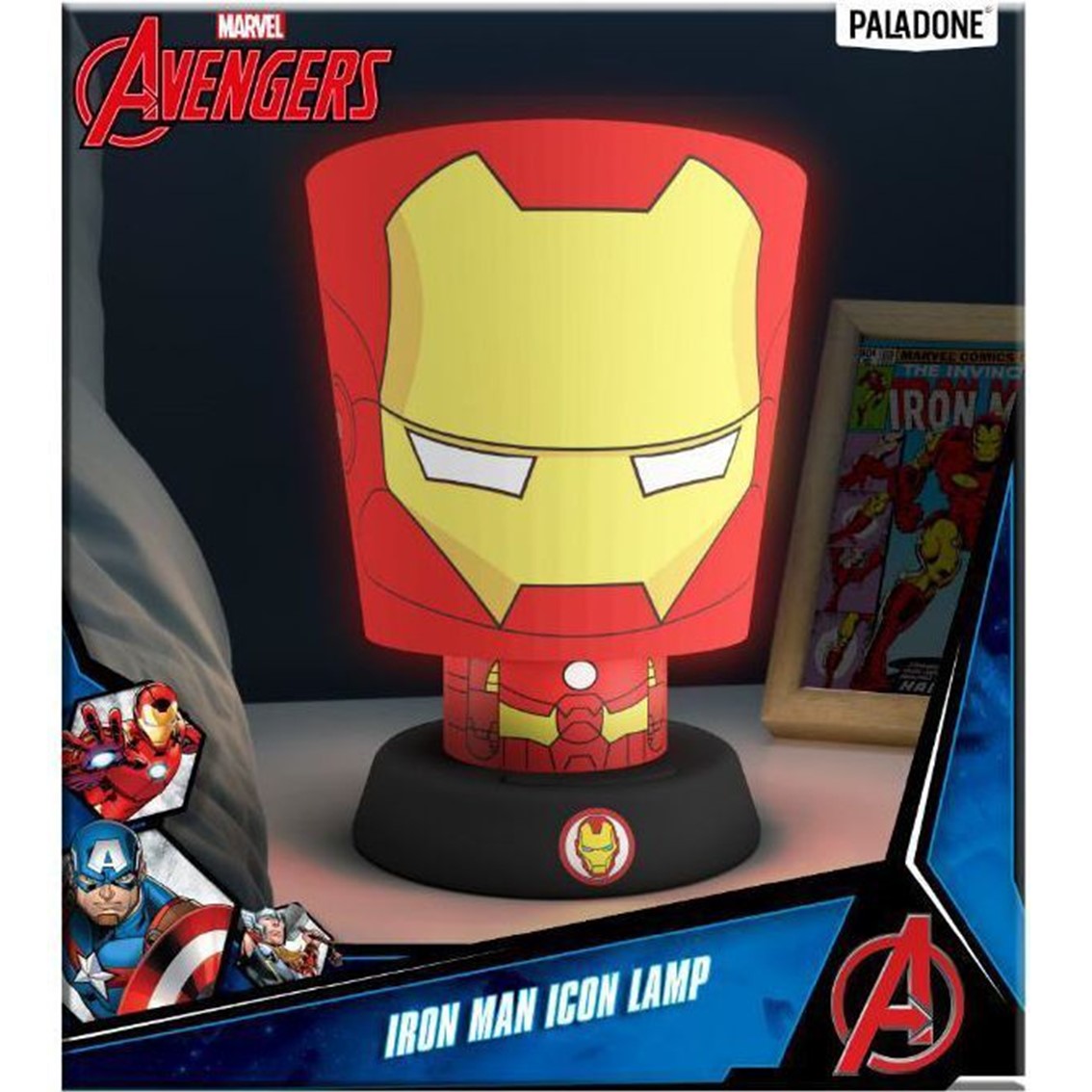 Lampara paladone marvel avegers iron man 28 cm