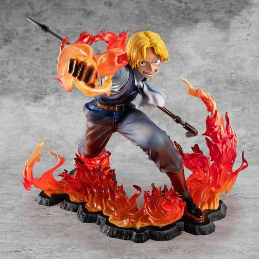 Figura megahouse one piece sabo fire fist inheritance p.o.p. edicion limitada