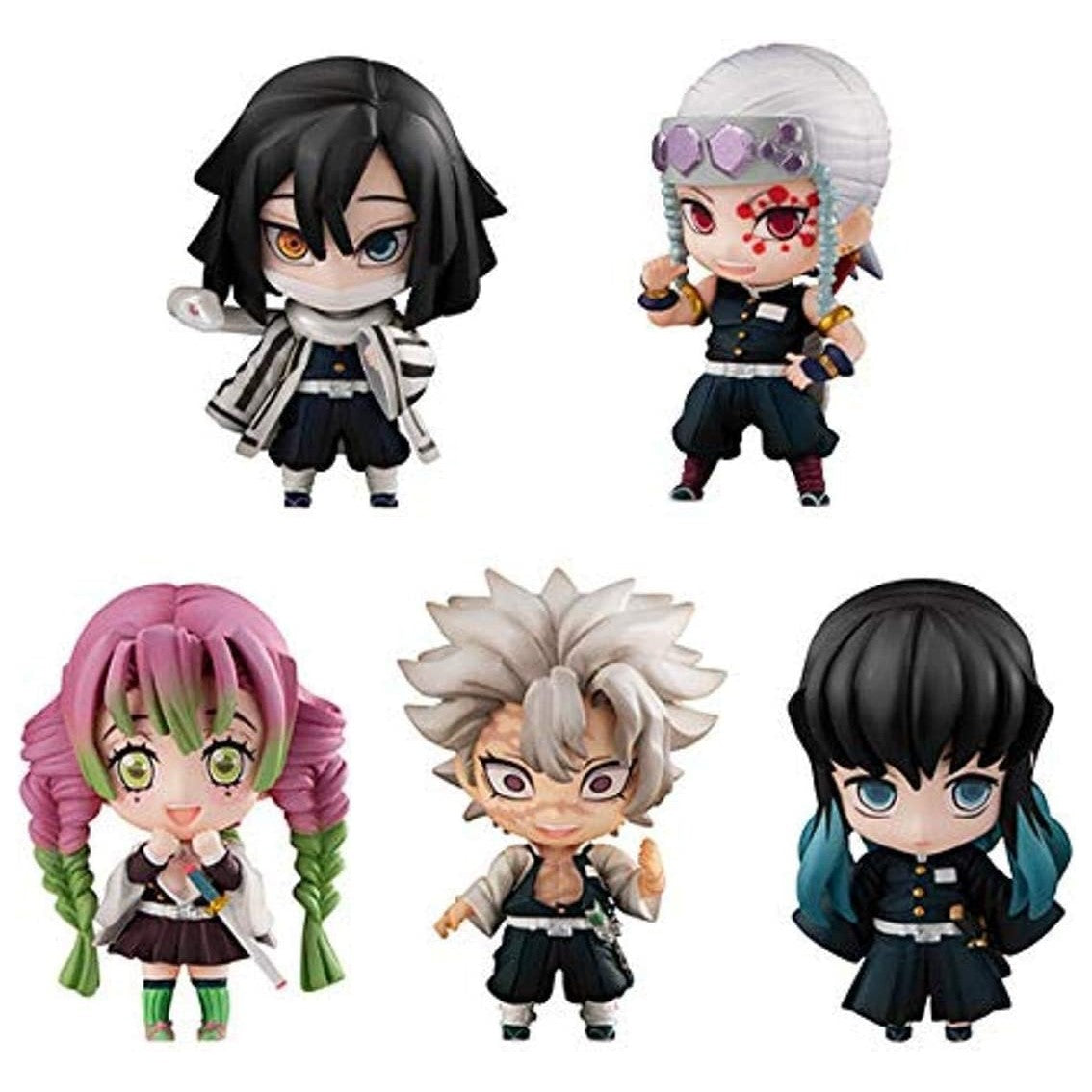 PACK 5 FIGURAS MEGAHOUSE DEMON SLAYER KIMETSU NO YAIBA SAILOR TANJIRO & THE HASHIRA SET B