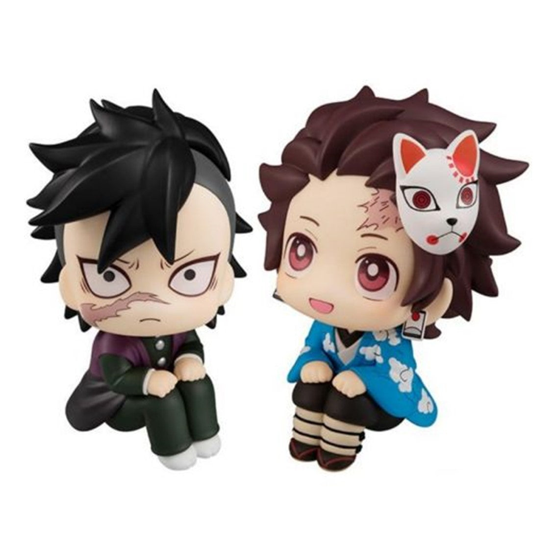 PACK 2 FIGURAS MEGAHOUSE LOOK UP GENYA & TANJIRO KAMADO PRUEBA FINAL GIFT SET