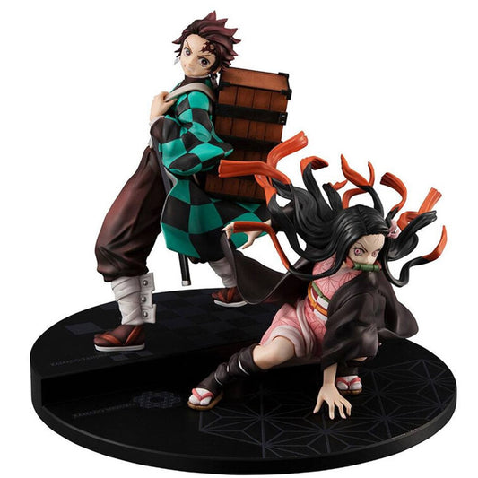 FIGURA MEGAHOUSE SERIE G.E.M. DEMON SLAYER KIMETSU NO YAIBA KAMADO BROTHER & SIS