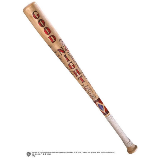 RÉPLICA THE NOBLE COLLECTION ESCUADRÓN SUICIDA BATE DE BEISBOL DE HARLEY QUINN GOOD NIGHT 80 CM - Z POP Toys