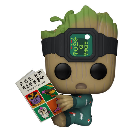 Funko pop marvel guardianes de la galaxia groot en pijama con libro 70651