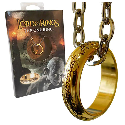 REPLICA EN BLISTER THE NOBLE COLLECTION EL SEÑOR DE LOS ANILLOS ANILLO UNICO