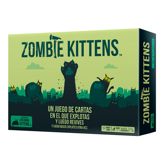 JUEGO DE MESA EXPLODING KITTENS ZOMBIE KITTENS EDAD RECOMENDADA 7 AÑOS