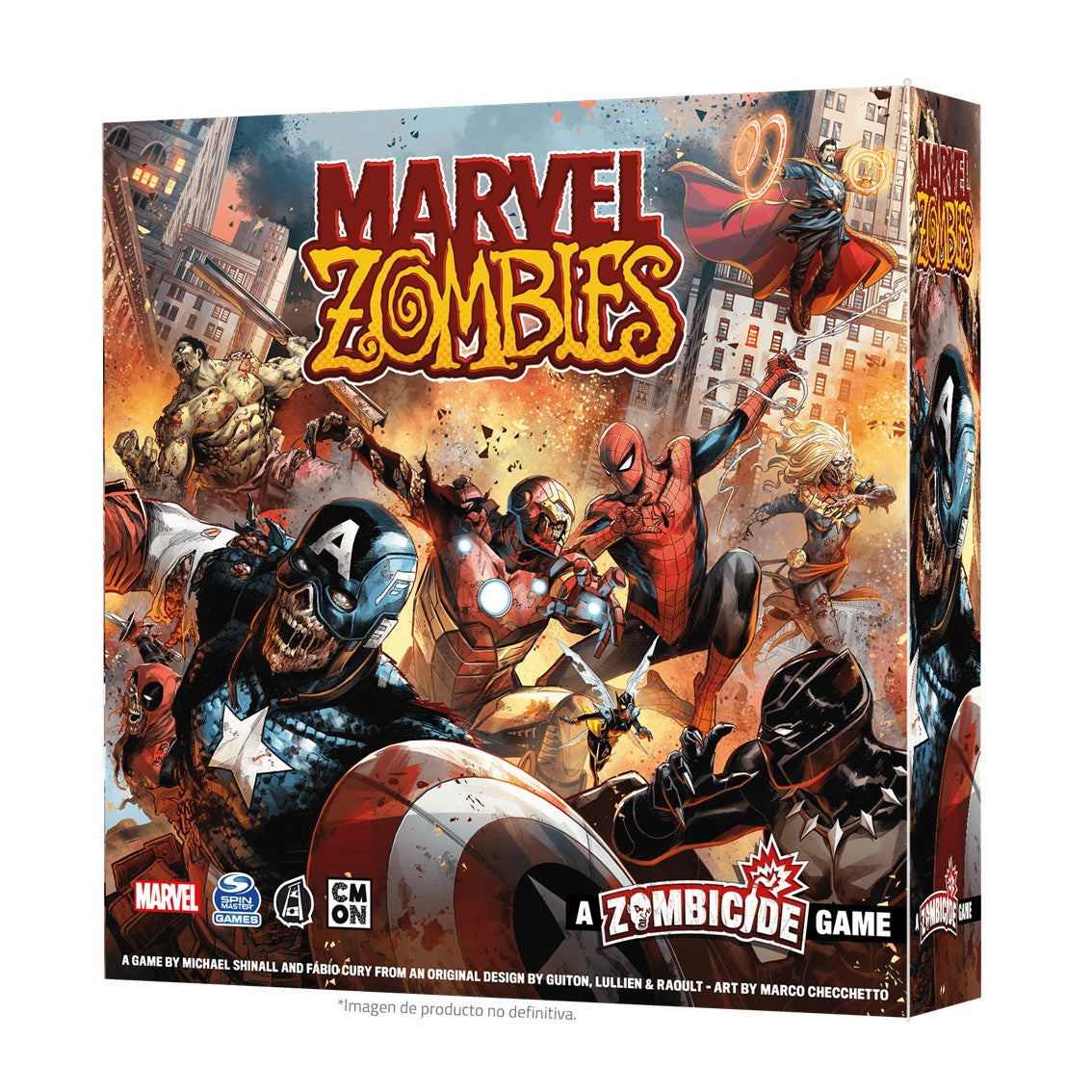JUEGO DE MESA MARVEL ZOMBIES EDAD RECOMENDADA 14 AÑOS