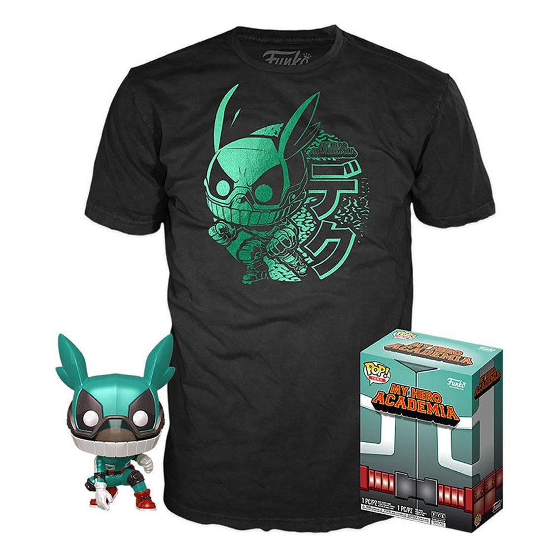 POP & TEE MY HERO ACADEMIA DEKU FUNKO + CAMISETA TALLA M