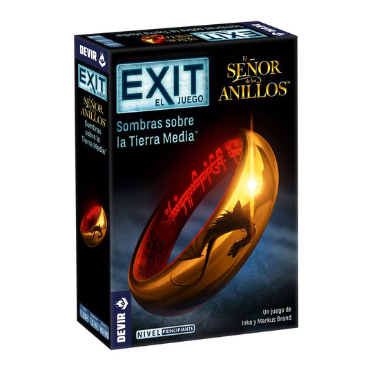 JUEGO DE MESA DEVIR EXIT EL SEÑOR DE LOS ANILLOS SOMBRAS SOBRELA TIERRA MEDIA