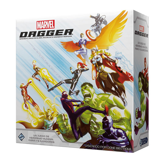 JUEGO DE MESA MARVEL D.A.G.G.E.R. EDAD RECOMENDADA 12 AÑOS