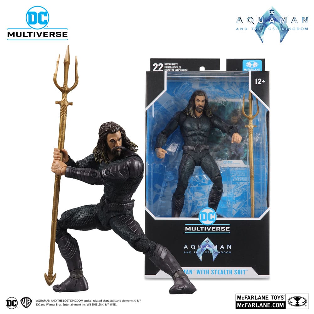 Figura mcfarlane toys dc aquaman 2 movie 7in -  aquaman con traje