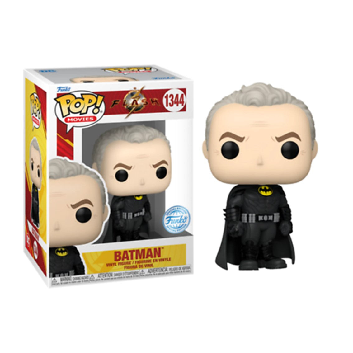 Funko pop dc comics the flash batman (keaton) sin mascara