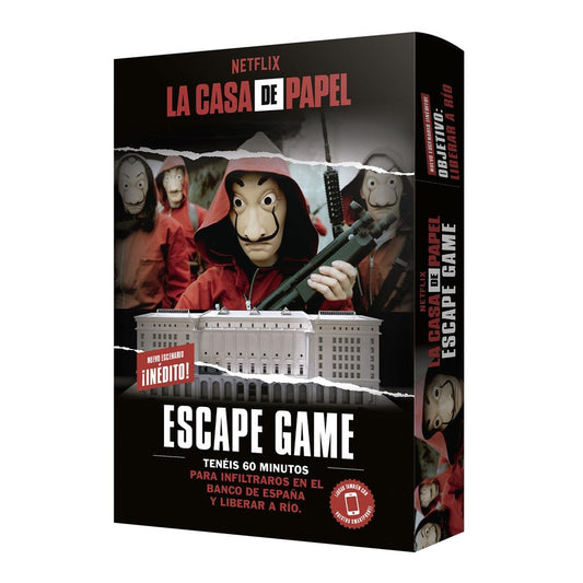 JUEGO DE MESA LA CASA DE PAPEL: ESCAPE GAME 2 EDAD RECOMENDADA 14 AÑOS
