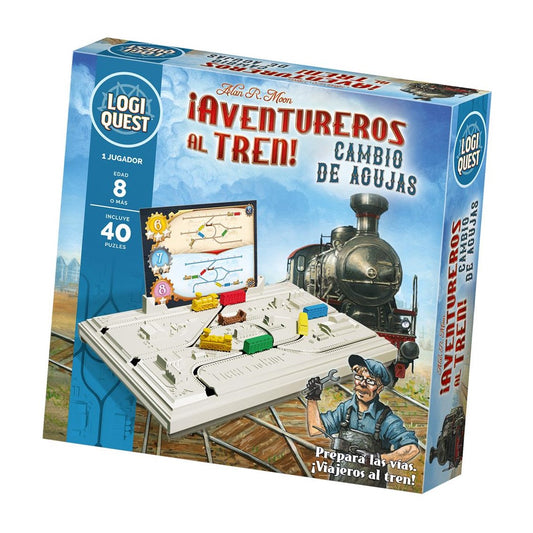 JUEGO DE MESA LOGIQUEST ¡AVENTUREROS AL TREN! EDAD RECOMENDADA 8 AÑOS