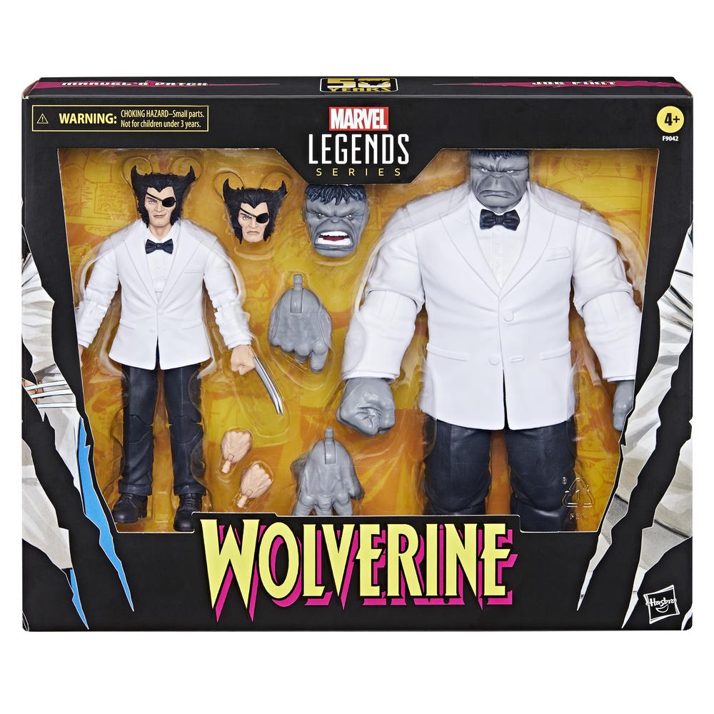 Set figuras hasbro marvel legends series wolverine path & hulk