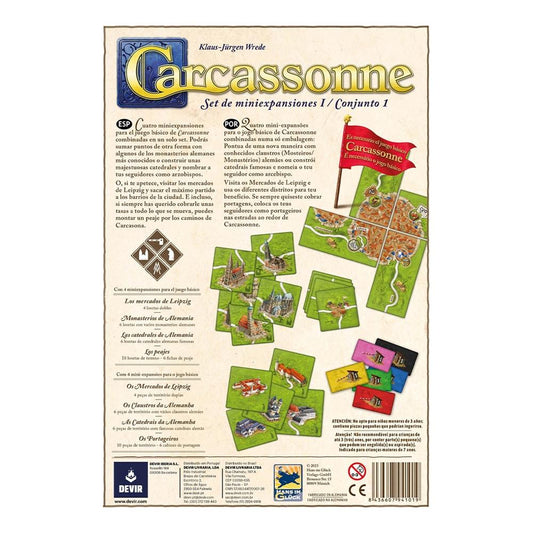 JUEGO DE MESA DEVIR CARCASSONNE EXPANSIONES REUNIDAS - Z POP Toys