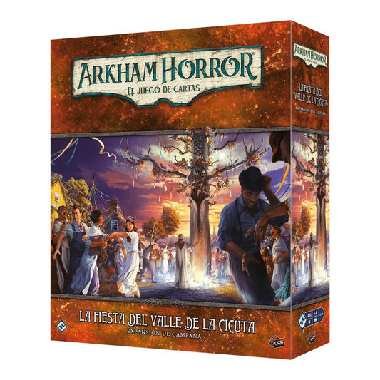 JUEGO DE MESA ARKHAM HORROR LCG LA FIESTA DEL VALLE DE LA CICUTA EXPANSION CAMPAÑA EDAD RECOMENDADA 14 AÑOS - Z POP Toys