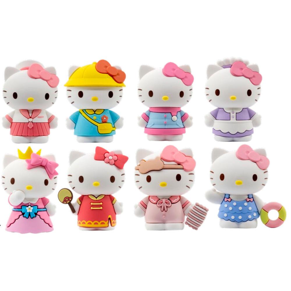 Figura hello kitty vestidos 1 unidad aleatoria