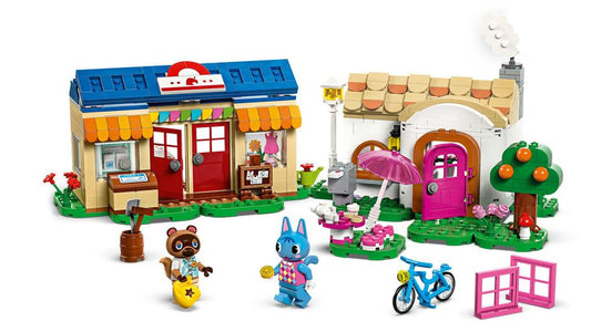 Lego animal crossing mininook y la casa de minina