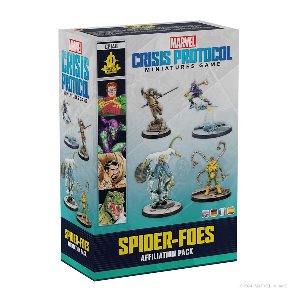 JUEGO DE MESA MARVEL CRISIS PROTOCOL SPIDER - FOES AFFILIATION PACK EDAD RECOMENDADA 14 AÑOS