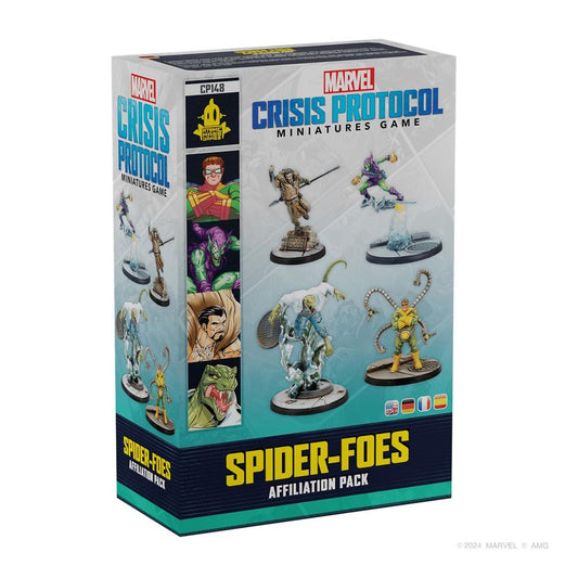 JUEGO DE MESA MARVEL CRISIS PROTOCOL SPIDER - FOES AFFILIATION PACK EDAD RECOMENDADA 14 AÑOS