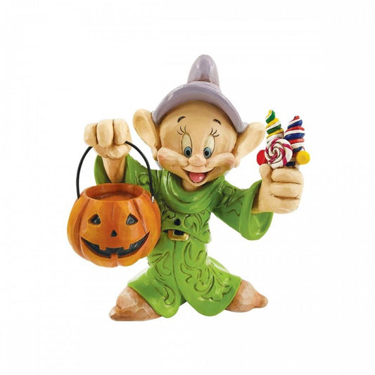 FIGURA ENESCO DISNEY BLANCANIEVES Y LOS SIENTE ENANITOS MUDITO TRUCO O TRATO