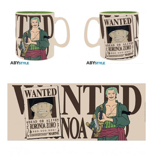 taza-abystyle-one-piece-zoro-wanted-ml