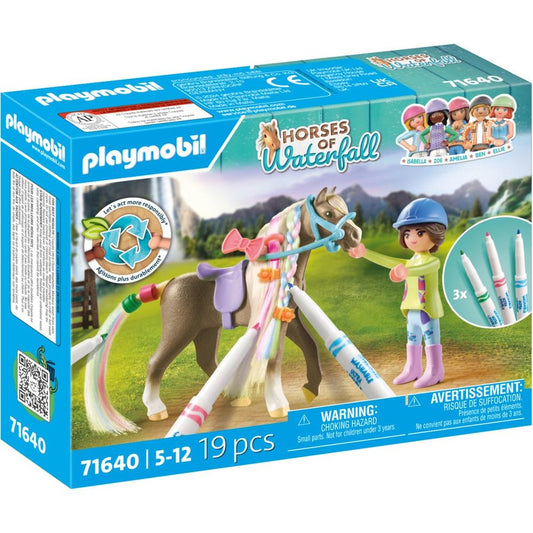 Playmobil set caballo para colorear