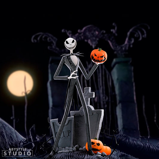 FIGURA ABYSTYLE PESADILLA ANTES DE NAVIDAD JACK CARA SONRIENTE ATERRADORA